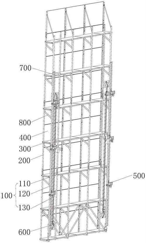 附著式升降腳手架豎向主框架的內立桿組件 關鍵構造與功能解析